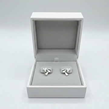 Sterling Silver Triple Heart Cluster Stud Earrings